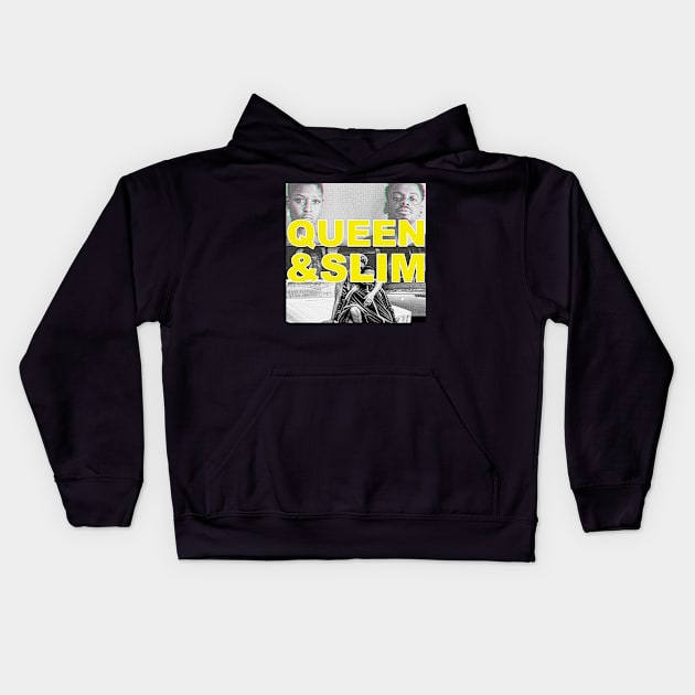 queen and slim Kids Hoodie by Amberstore